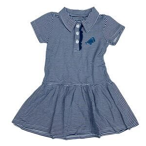 NWT Itsy Bitsy Size 8 Football Dress in Blue Stripes